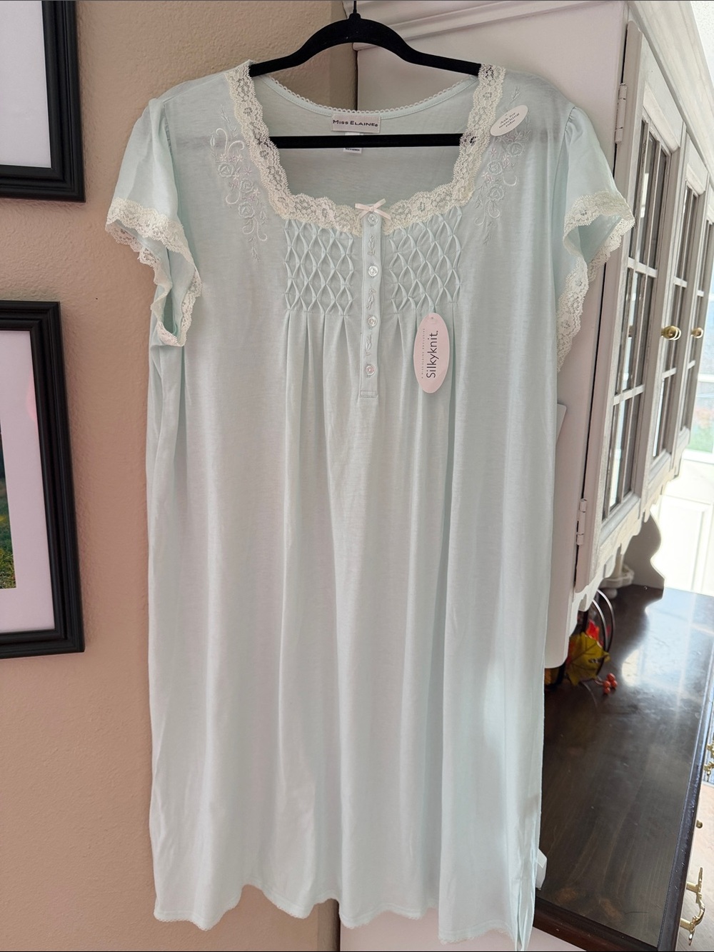 Miss Elaine silky knit nightgown